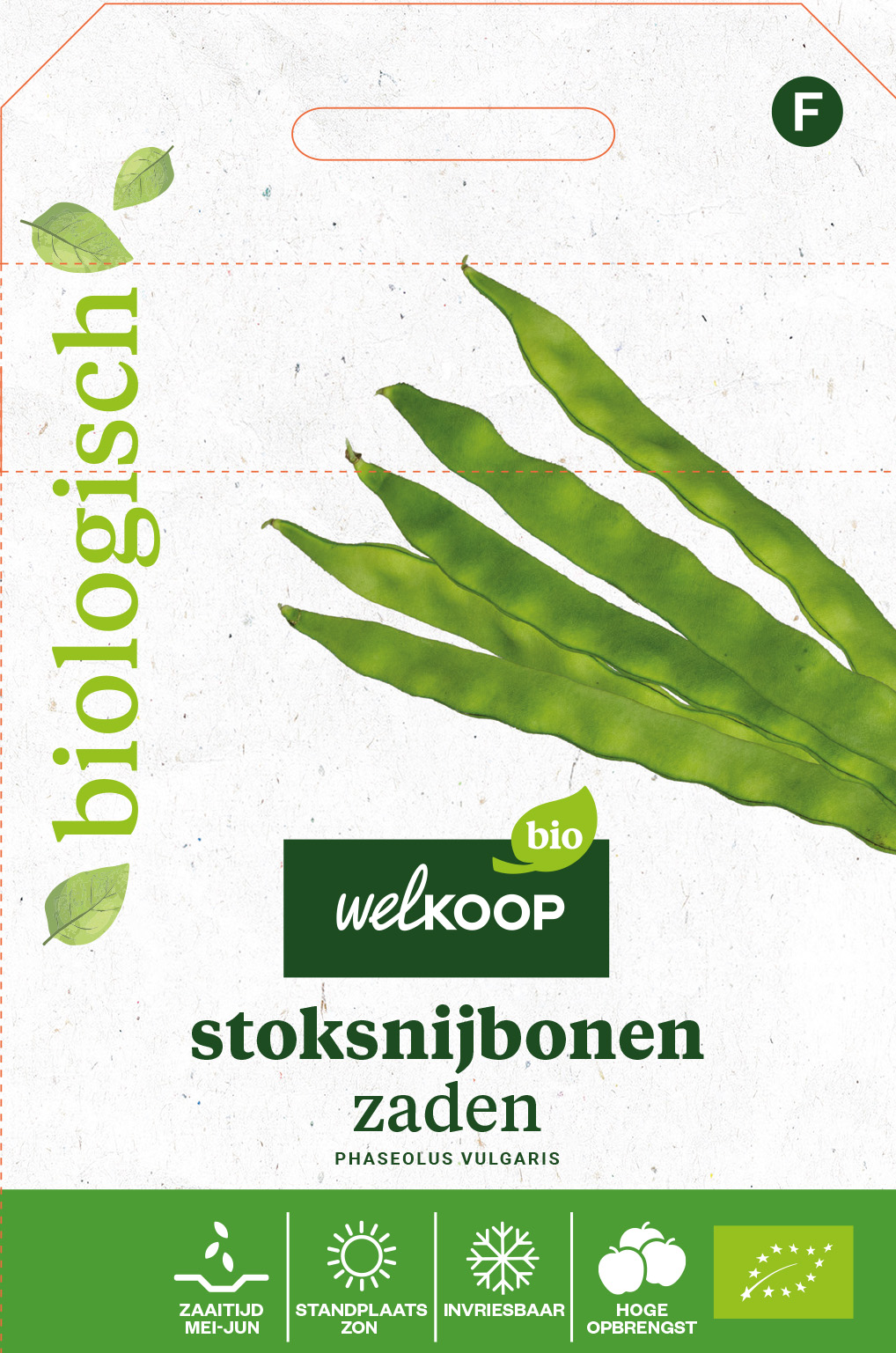 Welkoop Bio - Stoksnijbonen Zaden - 50 Gram