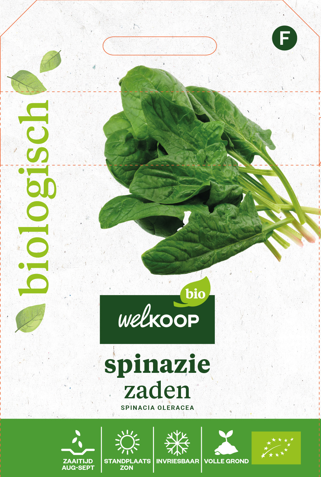 Welkoop Bio - Spinazie Zaden - 50 Gram