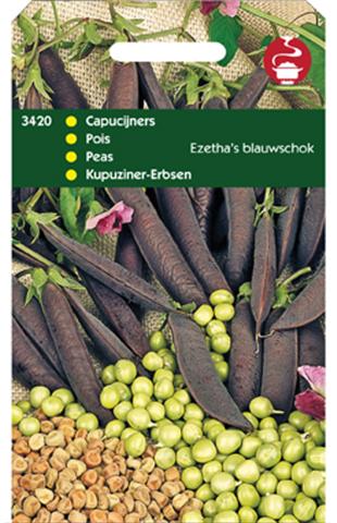 Hortitops Capucijners Pisum sativum Blauwschokkers Ras Ezetha - Peulvruchten - 100 Gram
