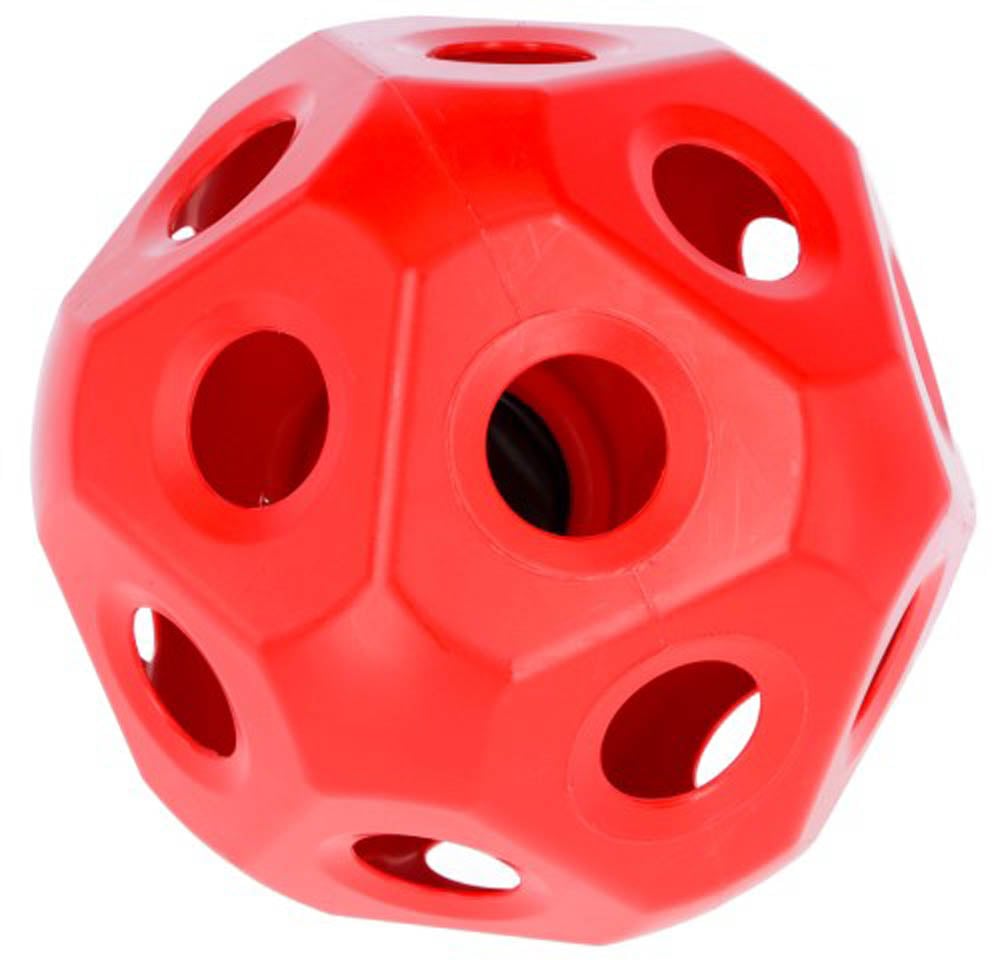 Kerbl Grote paarden - Voerspeelbal - Rood - 40x40x40 cm