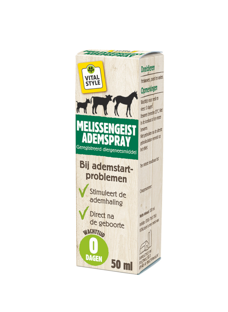 Saluvet Melissengeist Ademspray - Energie stimulans - 50 Milliliter