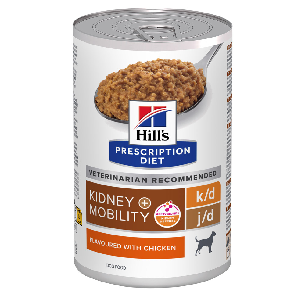 Hill's Prescription Diet k/d + Mobility - Hondenvoer veterinair - 370 Gram - kip
