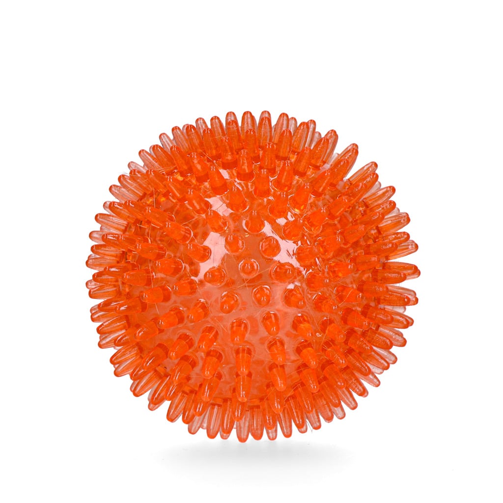 Holland Egelbal - Bal - Hondenspeelgoed - Oranje - 8.5x8.5x8.5 cm - Medium