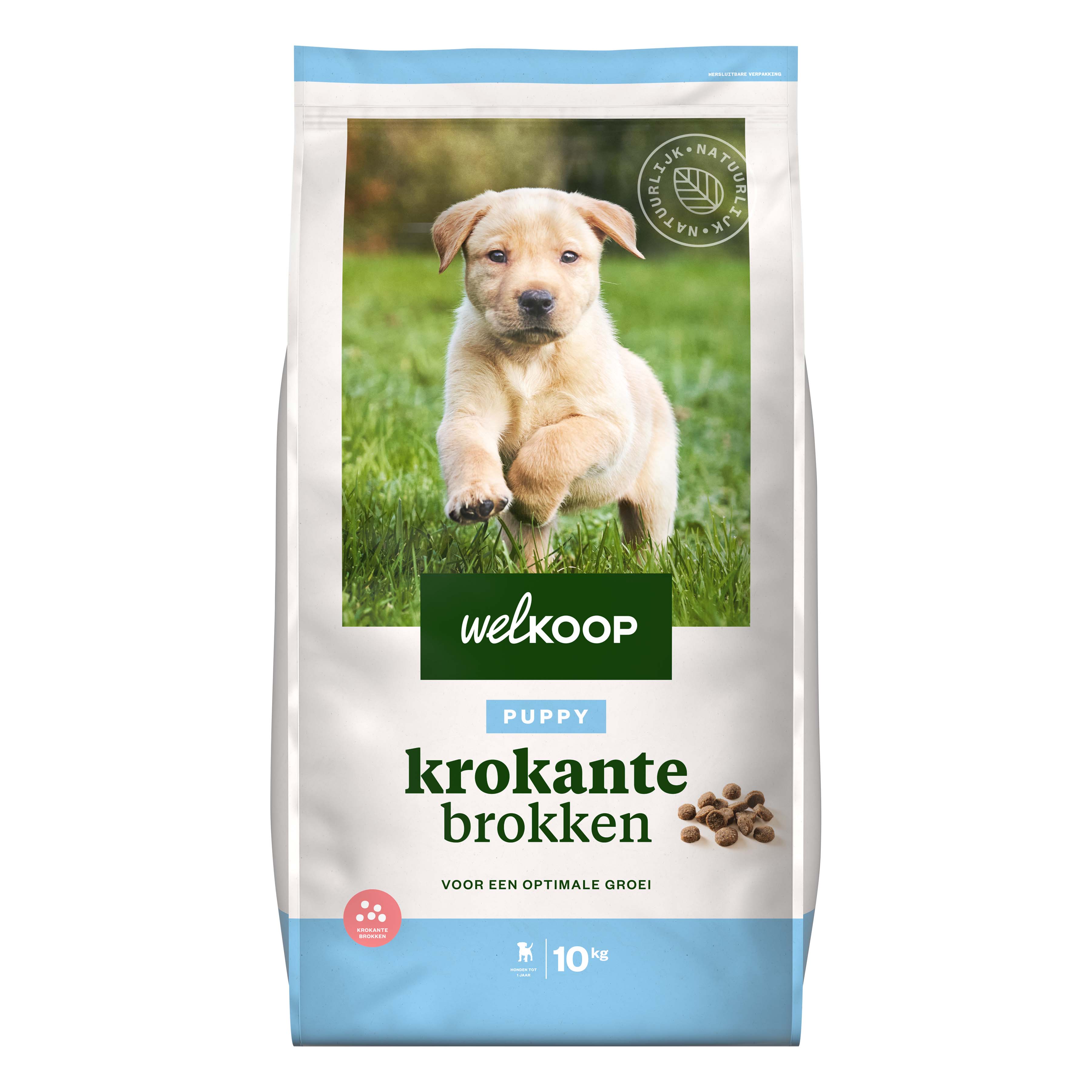 Welkoop Puppy Krokante brokken - Hondenvoer - 10 Kilogram - gevogelte