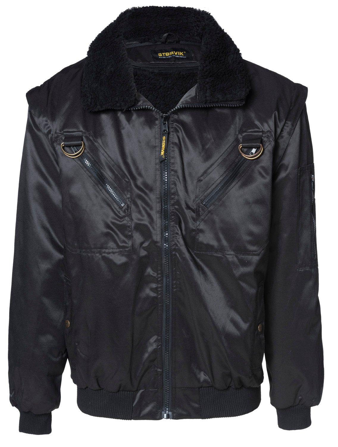 Störvik Stockholm - Pilotjack - Heren Jas - zwart - XL