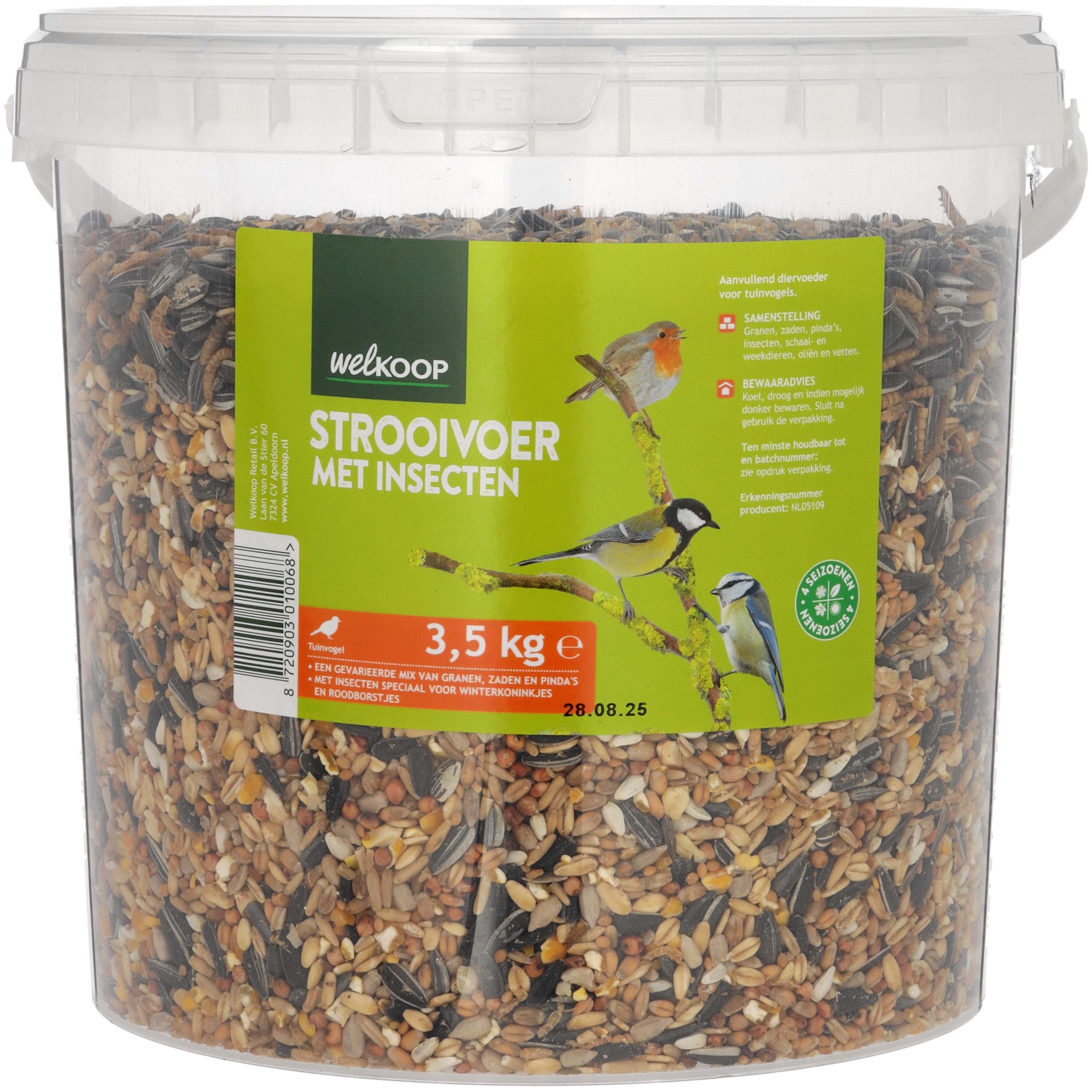 Welkoop - Strooivoer - in emmer - 3.5 Kilogram - insecten