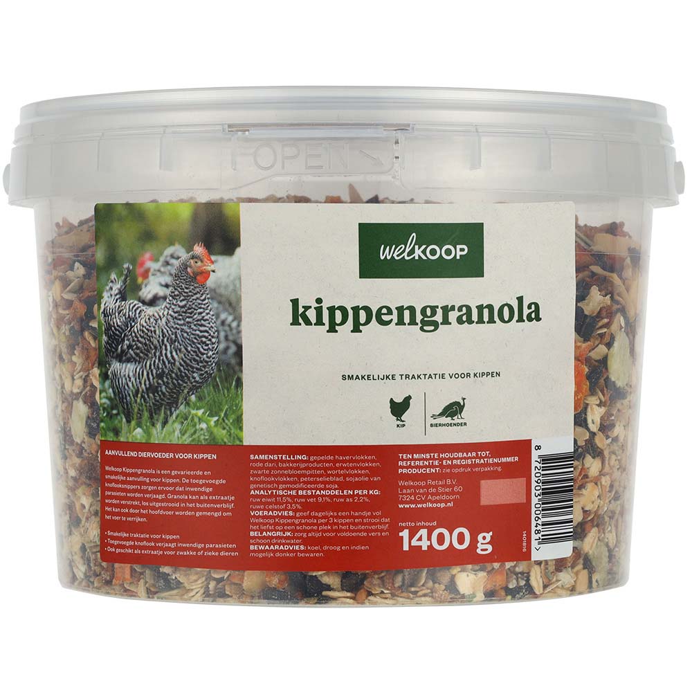 Welkoop Granola - Kippensnack - 1400 Gram
