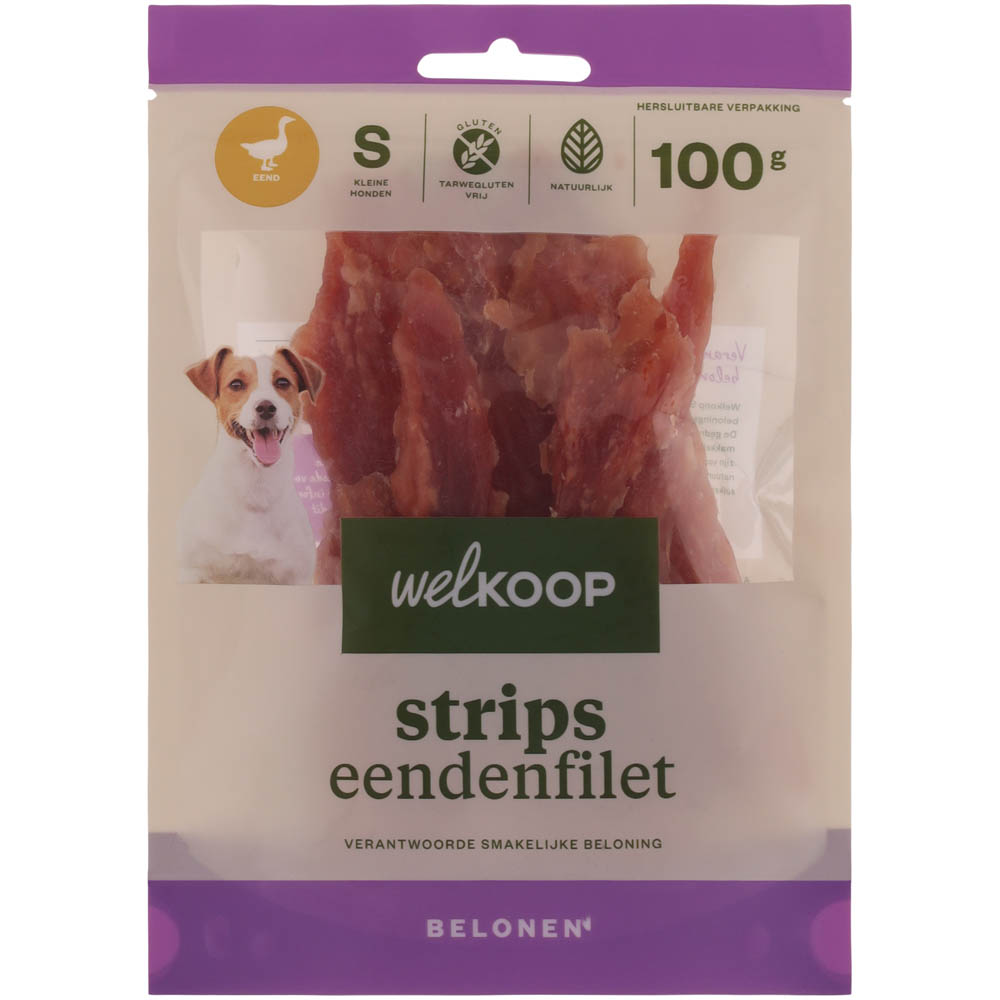 Welkoop - Strips Eendenfilet - 100 Gram - eend - XS