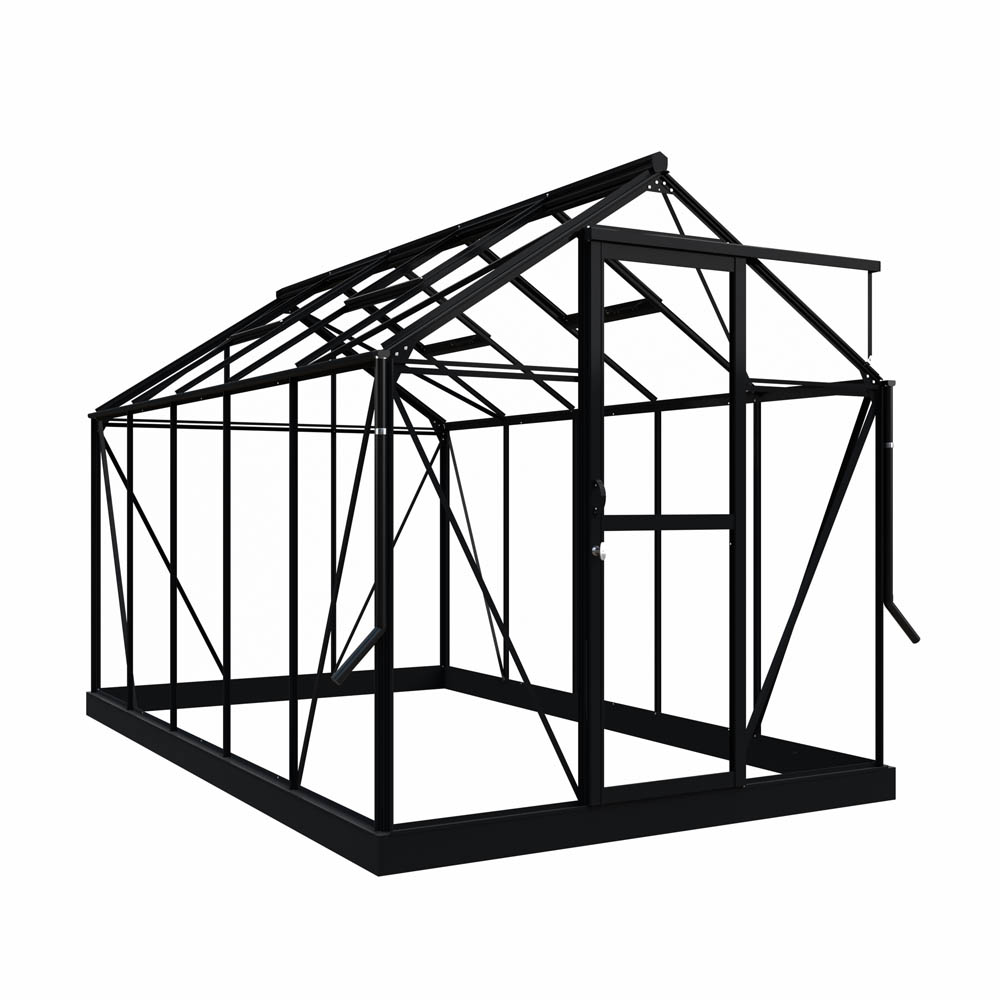 Royal Well Mary III - Tuinkas - zwart - 241x212x360 cm - Veiligheidsglas