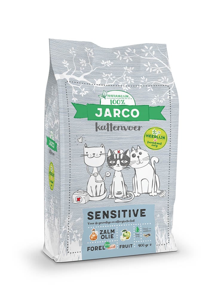 Jarco Sensitive - Kattenvoer - 2 Kilogram - forel