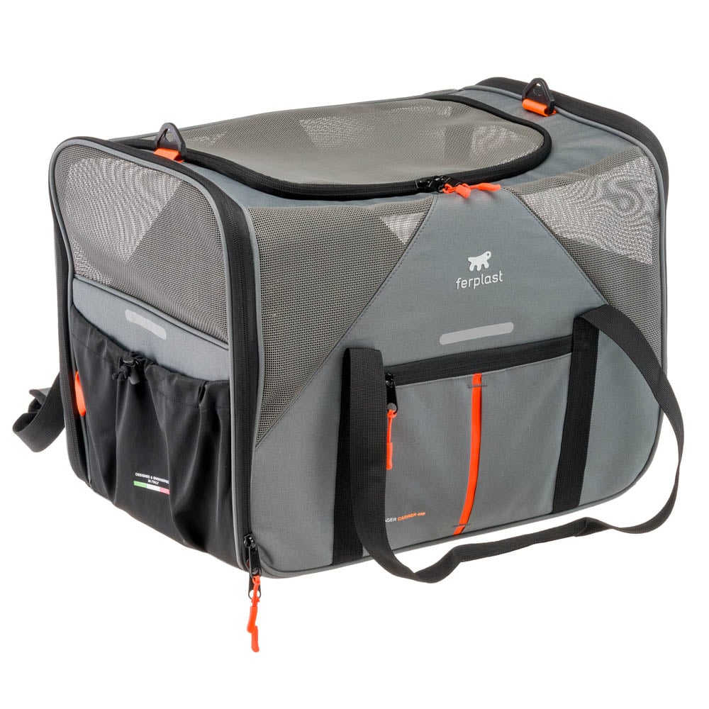 Ferplast Voyager 450 - Draagtas - Grijs - 49x36 cm - L Ferplast Voyager 450 - Draagtas - Grijs - 49x36 cm - L