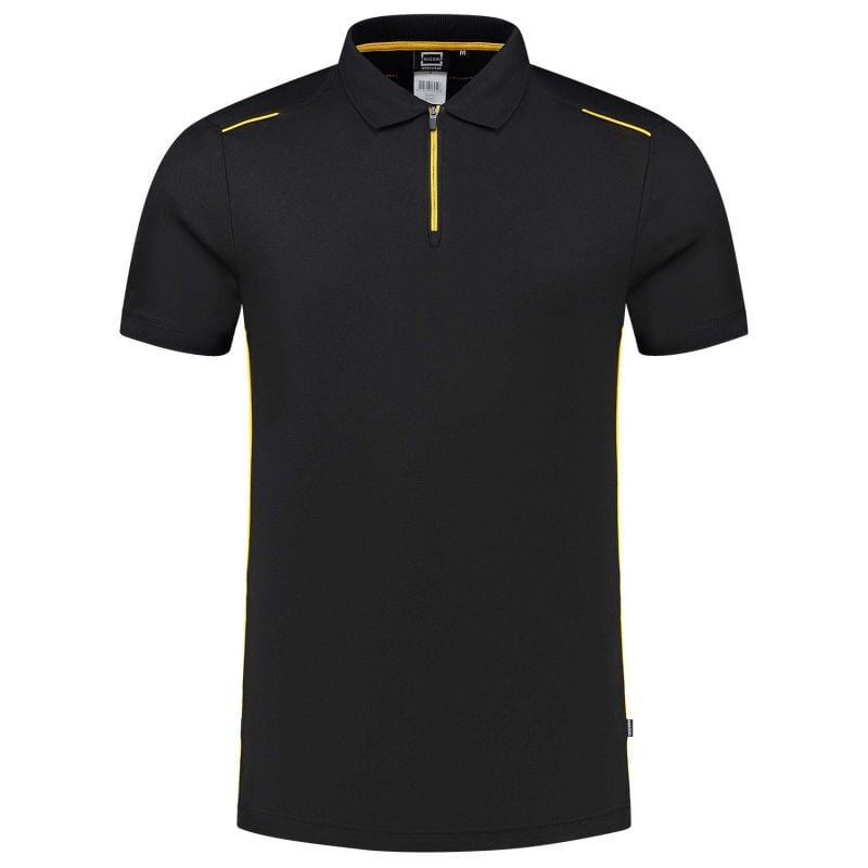 Tricorp Accent 202703 - Poloshirt - Zwart/Geel - 3XL