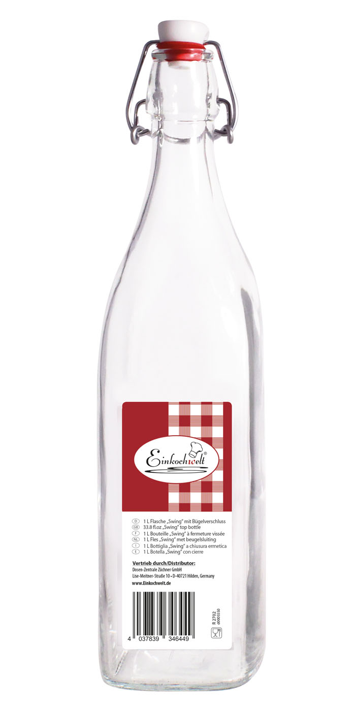Beugelfles - 1 l - 1000 Milliliter Beugelfles - 1 l - 1000 Milliliter