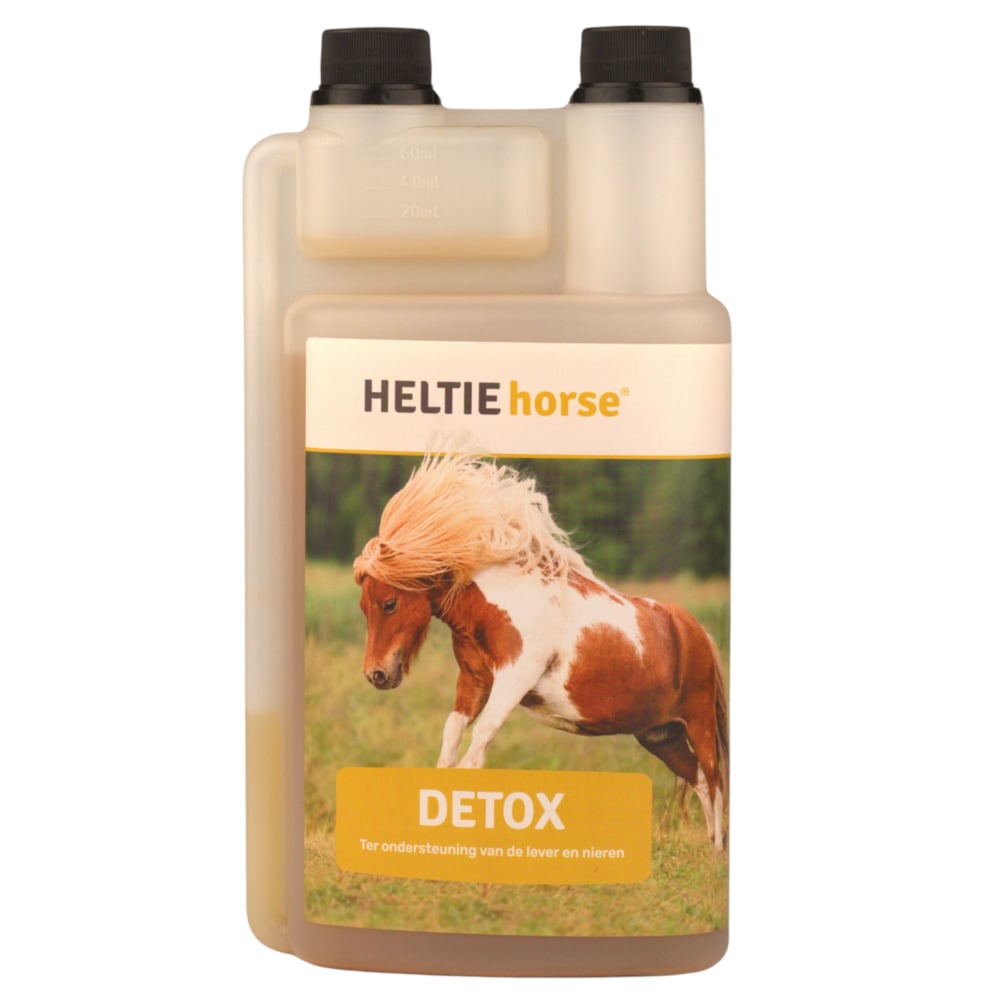 Heltie Horse Detox - Lever & Nieren Supplement - 1 Liter - Flacon