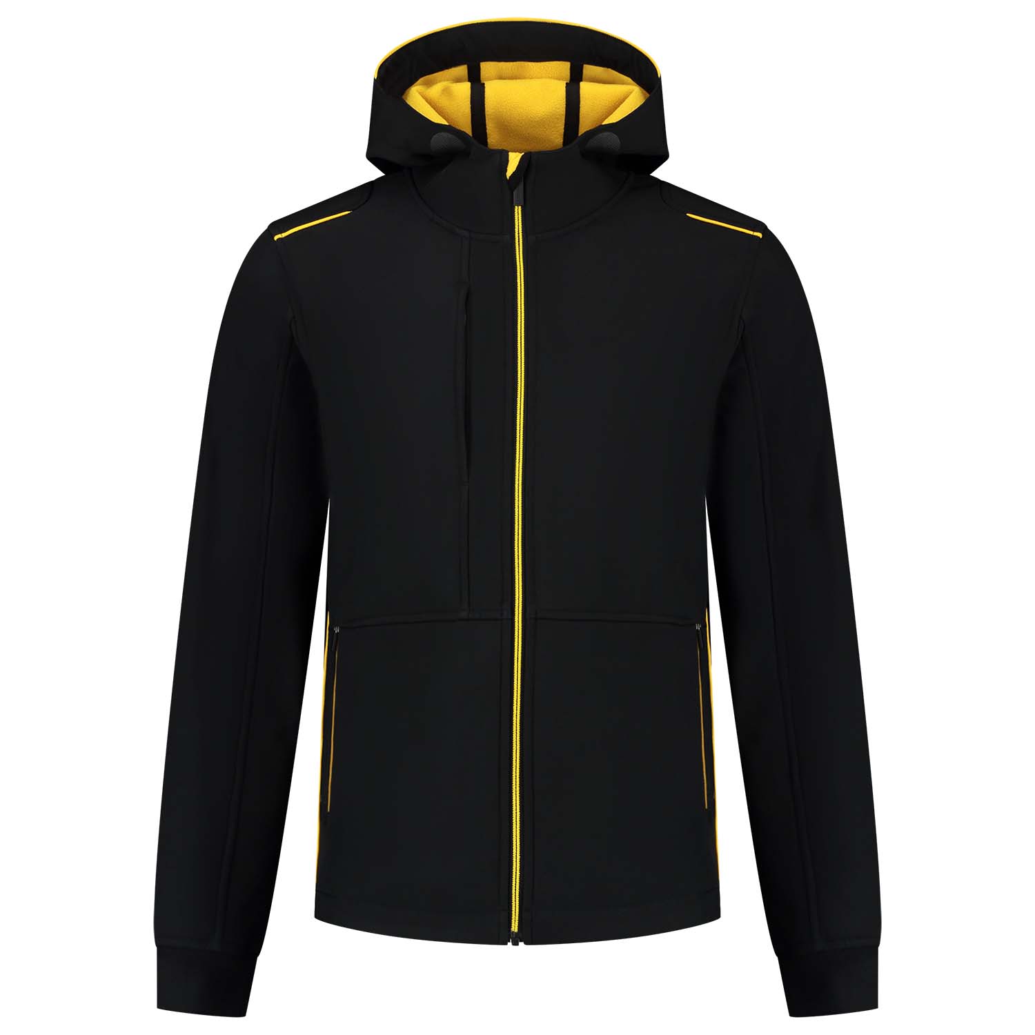 Tricorp Accent 402705 - Softshell jas - Zwart / Geel - 2XL Tricorp Accent 402705 - Softshell jas - Zwart / Geel - 2XL