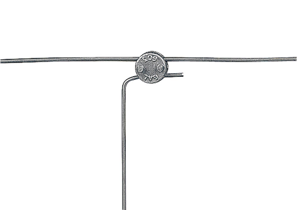 Gallagher - Draadklem rond - 11 cm - 10 Stuks - Grijs - 8.5 cm