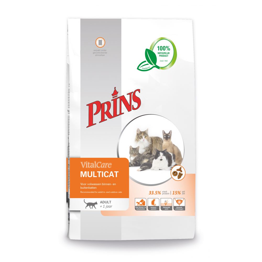 Prins VitalCare Multicat- Kattenvoer - 1.5 Kilogram - gevogelte