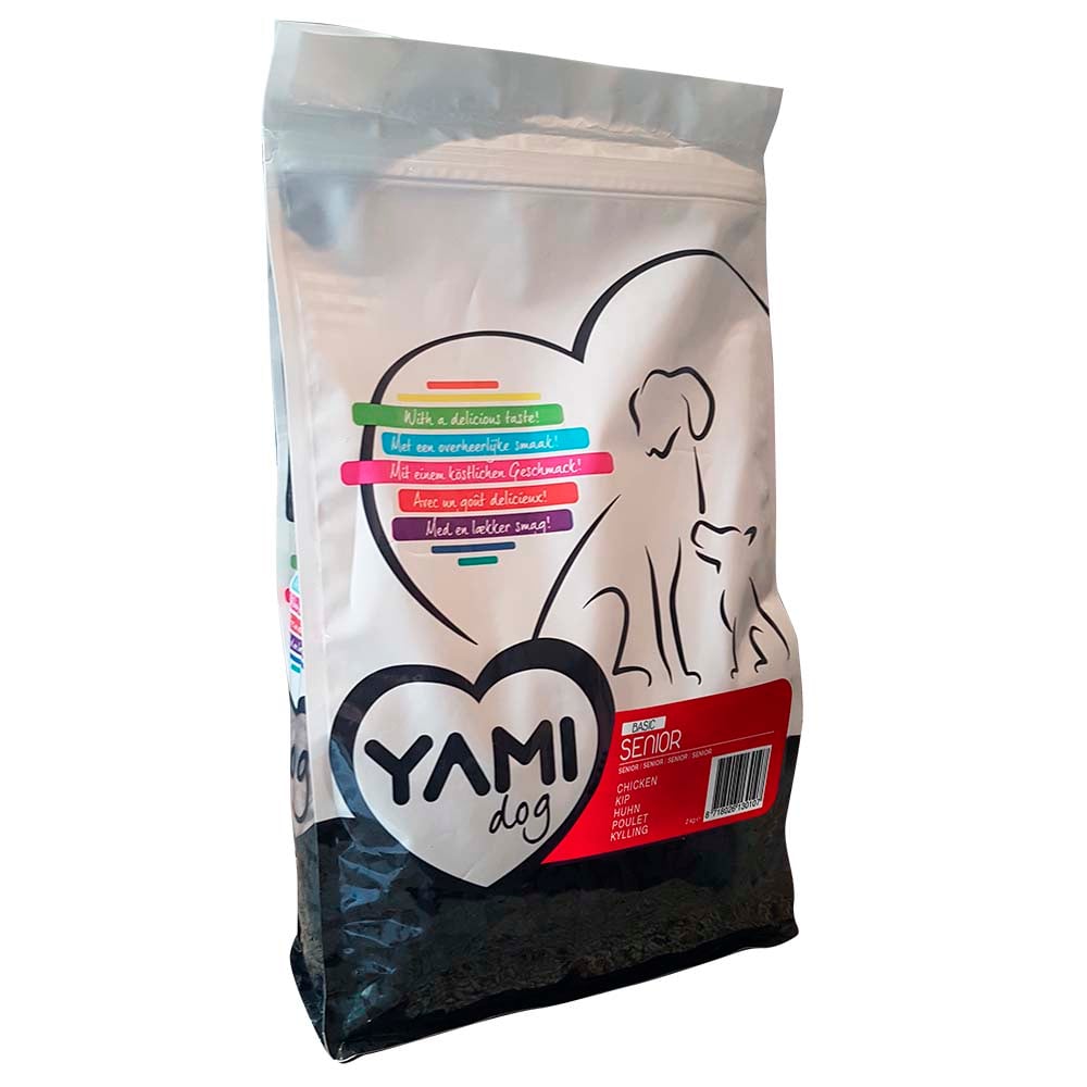 YamiPets Basic Senior - Hondenvoer - 12 Kilogram - kip