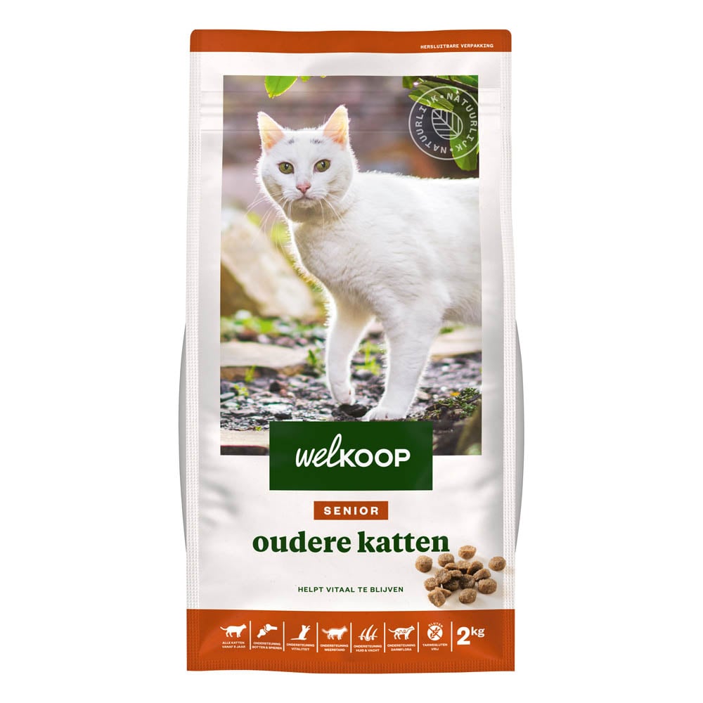 Welkoop Senior oudere katten - Kattenvoer - 2 Kilogram - gevogelte