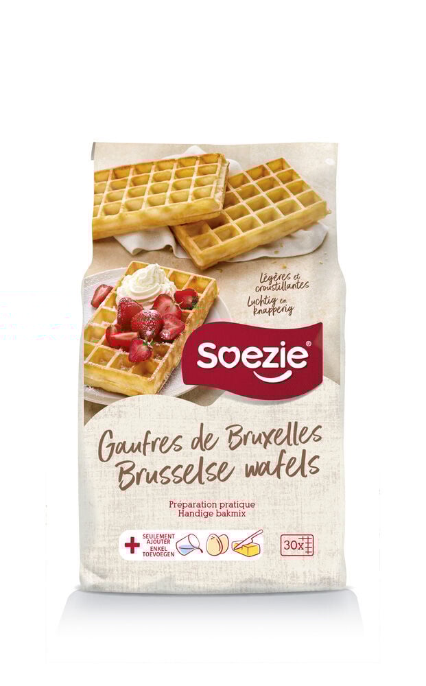 Soezie Mix voor Brusselse wafels - Bakmixen - 1 Kilogram Soezie Mix voor Brusselse wafels - Bakmixen - 1 Kilogram