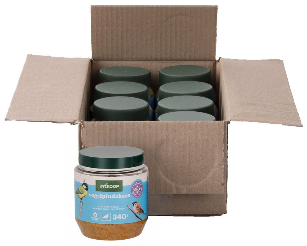 Welkoop - Vogelpindakaas - Tuinvogelvoer - 3 Stuks - Original Welkoop - Vogelpindakaas - Tuinvogelvoer - 3 Stuks - Original