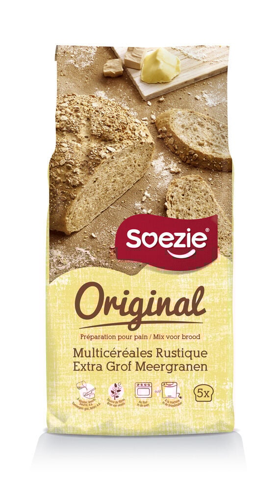 Soezie Original Extra grof meergranenbrood - Broodmeel - 2.5 Kilogram Soezie Original Extra grof meergranenbrood - Broodmeel - 2.5 Kilogram