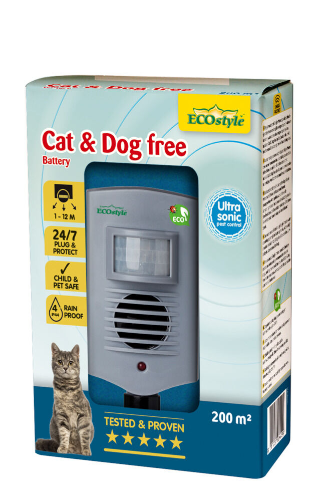 ECOstyle Cat & Dog free 200 m² - Tegen honden en katten - 200 m2 ECOstyle Cat & Dog free 200 m² - Tegen honden en katten - 200 m2
