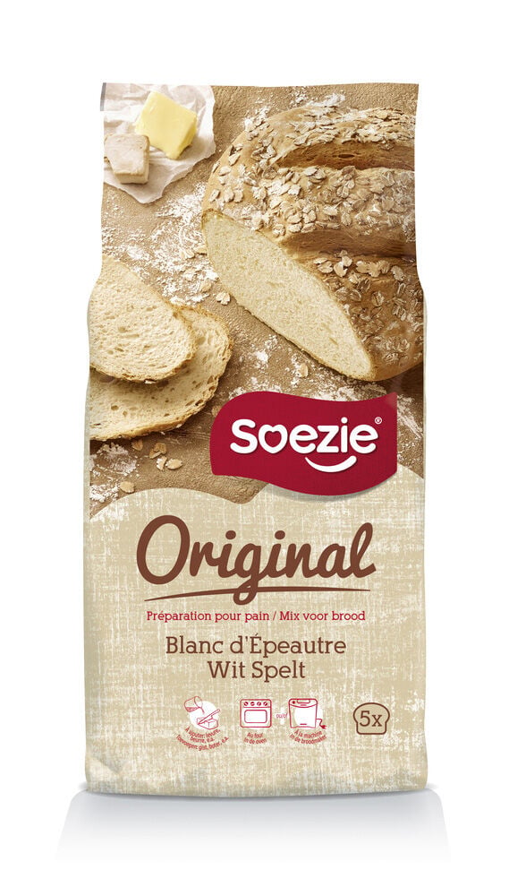 Soezie Original Wit speltbrood - Broodmeel - 2.5 Kilogram Soezie Original Wit speltbrood - Broodmeel - 2.5 Kilogram